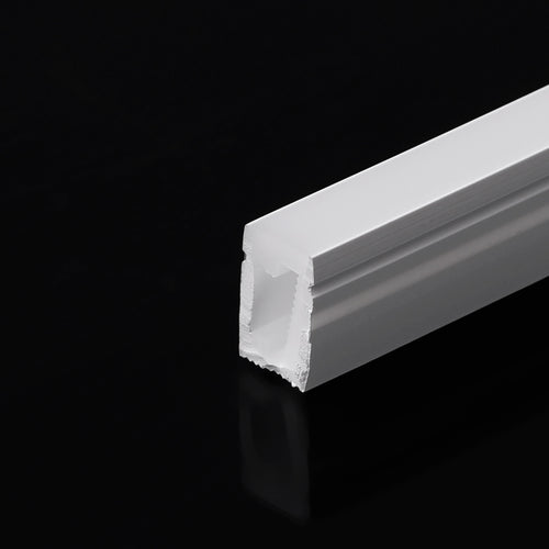 Guaina flessibile in silicone bianco - Striscia LED al neon - 6x10 mm - Curvatura orizzontale - Superficie