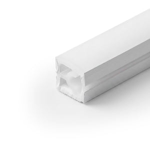Funda de silicona flexible blanca - Tira LED a neón - 10x10 mm - Curvatura horizontal - Superficie (2)