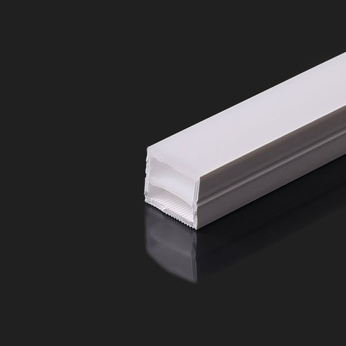White flexible silicone sleeve - Neon LED strip - 10x12 mm - Surface