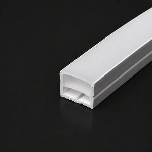 Funda de silicona flexible blanca - Tira LED a neón - 10x18 mm - Superficie