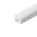 White flexible silicone sleeve - Neon LED strip - 12x12 mm - 3 sides - Surface 4