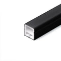 Black flexible silicone cover - Neon LED strip - 12x12 mm - Surface 5