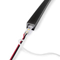 Black flexible silicone cover - Neon LED strip - 12x12 mm - Surface 3