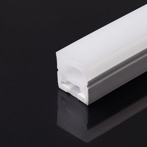 Funda de silicona flexible blanca - Tira LED a neón - 16x16 mm - 3 lados - Superficie