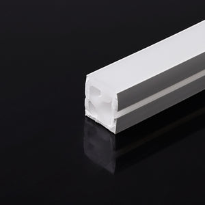 Funda de silicona flexible blanca - Tira LED a neón - 16x16 mm - Curvatura horizontal - Superficie