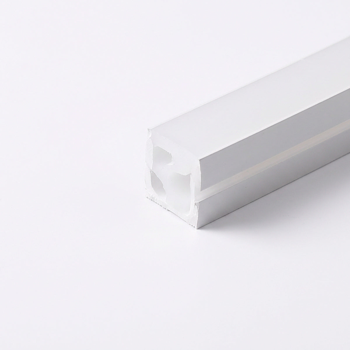 Funda de silicona flexible blanca - Tira LED a neón - 16x16 mm - Curvatura horizontal - Superficie (2)
