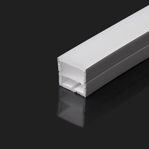 Witte flexibele siliconen hoes - Neon LED-strip - 16x16 mm - Oppervlakte