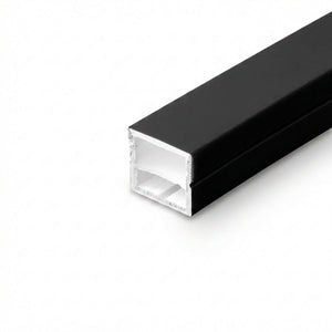 Funda de silicona flexible negra - Tira LED a neón - 16x16 mm - Superficie - Barcelona Led-Accesorios