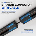 Straight connector with cable for magnetic track - 26mm 3