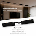 Straight connector with cable for magnetic track - 5 mm 3