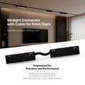 Connector with cable for magnetic rail - 5 mm - 24V - Straight or curved connection 3