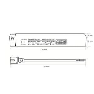 Fuente de alimentación para carril magnético - 10mm - 100W - 48V (6)