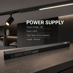 Fuente de alimentación para carril magnético - 10mm - 200W - 48V (5)
