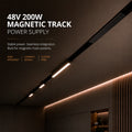 Fuente de alimentación para carril magnético - 26mm - 200W - 48V 3