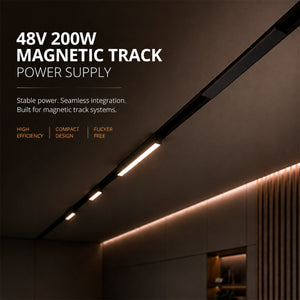 Fuente de alimentación para carril magnético - 26mm - 200W - 48V (2)