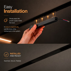 Fuente de alimentación para carril magnético - 26mm - 200W - 48V (4)