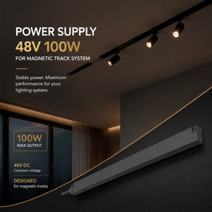 Fuente de alimentación "SMART TUYA" para carril magnético - 10mm/26mm - 100W - 48V (2)