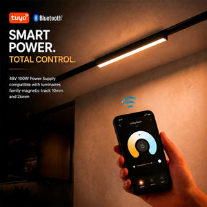 Fuente de alimentación "SMART TUYA" para carril magnético - 10mm/26mm - 100W - 48V (3)