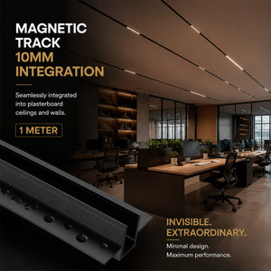 Carril magnético de integración/trimless - 10mm - 1 metro - 48V (2)