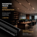 Integrated/trimless magnetic track - 10mm - 2 meters - 48V 3