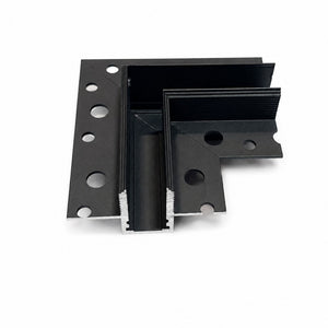 Unión 90 grados horizontal para carril magnético de integración/trimless - 10mm