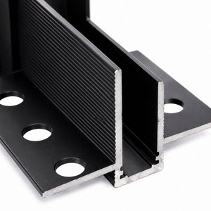 Curva 90 grados vertical para carril magnético de integración/trimless - 10mm (2)