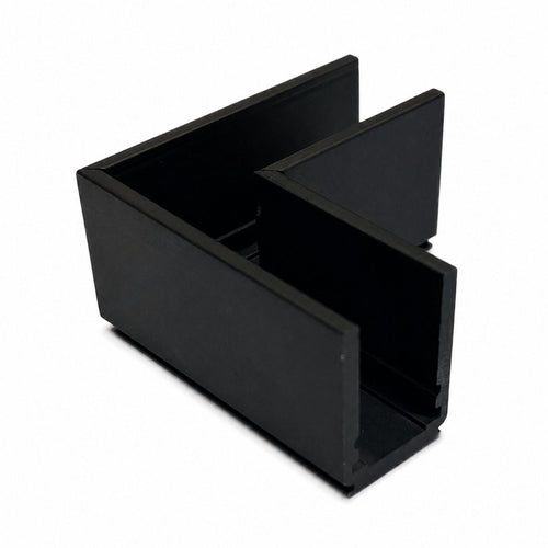 Unión 90 grados horizontal para carril magnético de superficie - 10mm