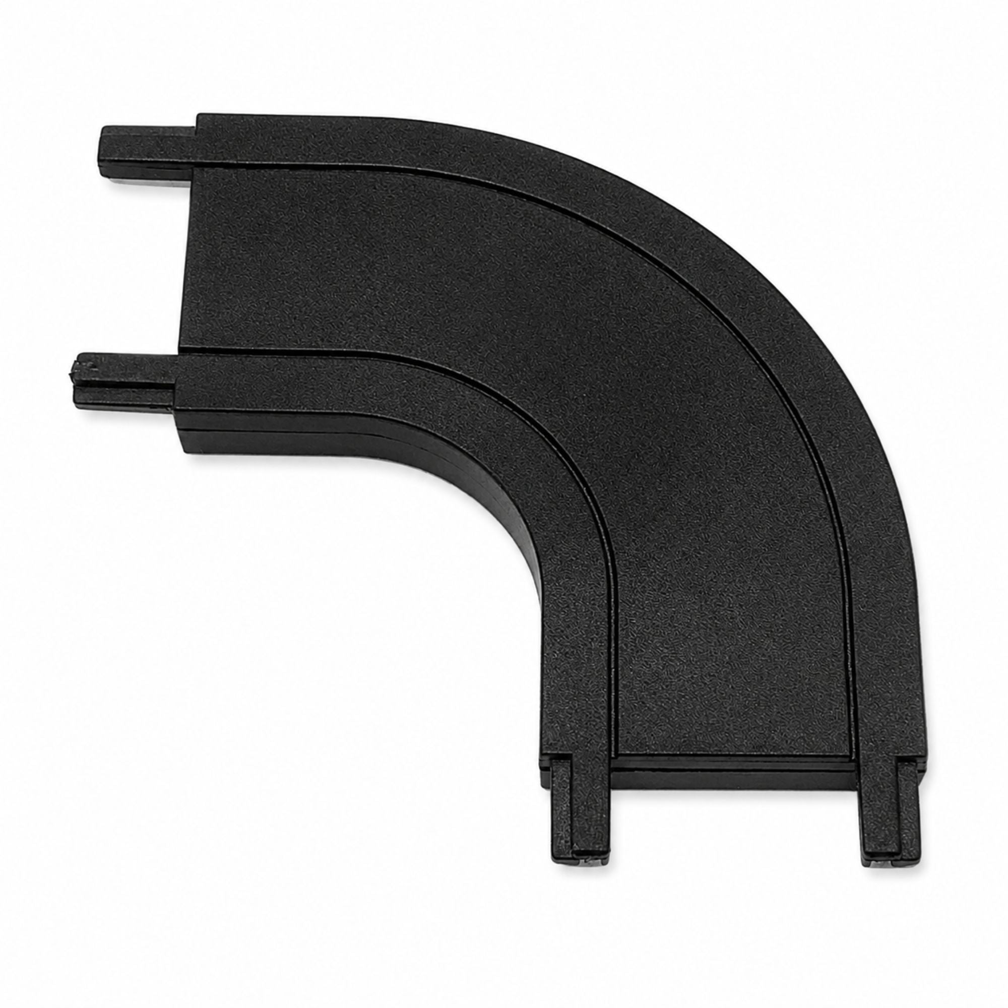 Unión curva 90 grados horizontal para carril magnético de superficie - 26mm