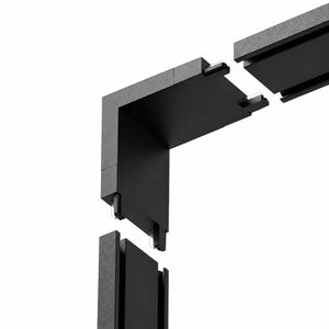 Unión 90 grados vertical para carril magnético de superficie - 26mm (5)