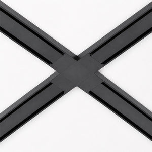 Unión en X para carril magnético de superficie - 26mm (6)