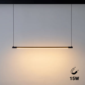 Lámpara colgante LED horizontal para carril magnético - 48V - 15W - 2800K - 80cm