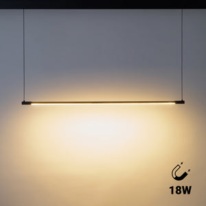 Lámpara colgante LED horizontal para carril magnético - 48V - 18W - 2800K - 100cm