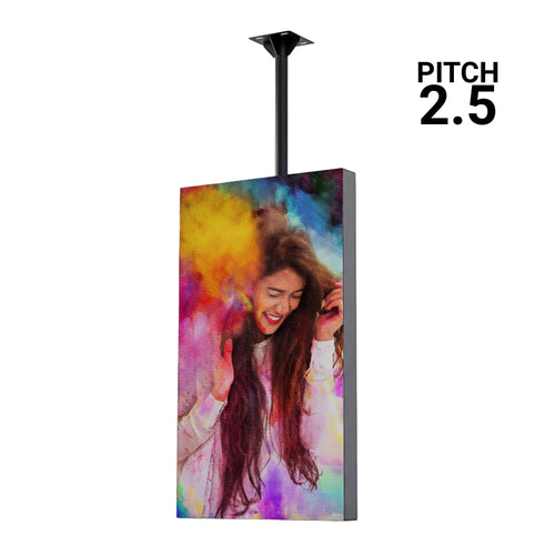 Totem publicitaire LED P2.5 - Full Color - 64 x 112cm - Intérieur