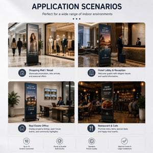 Pantalla LED tipo Póster Plegable P1.86 | 344x1032 px | Cartel Digital Interior - Barcelona Led-Signage