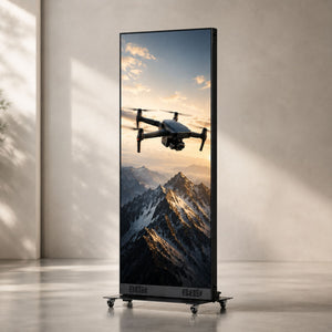 Pantalla LED tipo Póster Plegable P1.86 | 344x1032 px | Cartel Digital Interior