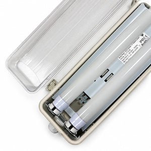 Pantalla estanca ECO CLIMATE - 2 tubos LED T8 - 150cm - Clips plásticos - IP65 (11)