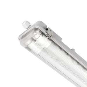 Pantalla estanca ECO CLIMATE - 2 tubos LED T8 - 150cm - Clips plásticos - IP65