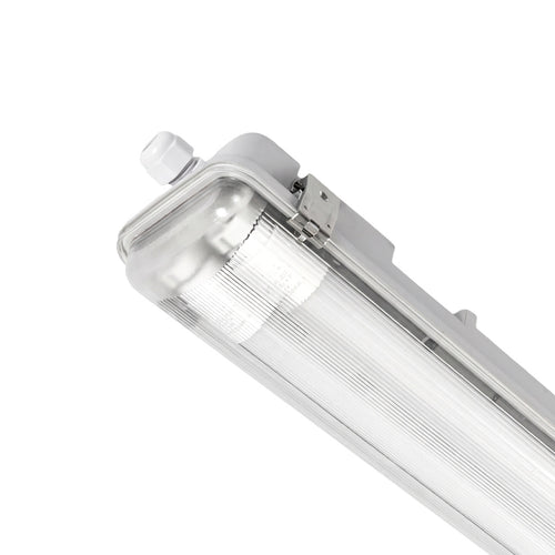 Réglette étanche ECO CLIMATE - 2 tubes LED T8 - 150cm - Clips plastiques - IP65