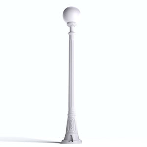 Farola exterior FUMAGALLI "GLOBO ARTU/G250" - 8.5W - E27 - CCT - Poste 1.5mts - Barcelona Led-Iluminación