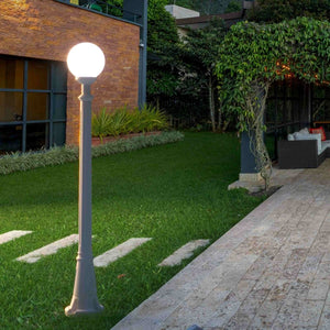 Farola exterior FUMAGALLI "GLOBO ARTU/G250" - 8.5W - E27 - CCT - Poste 1.5mts - Barcelona Led-Iluminación