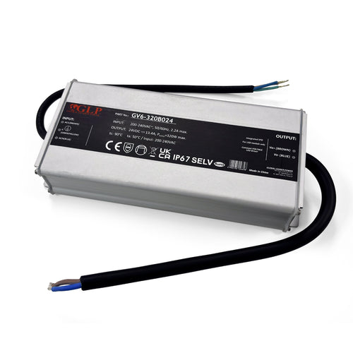 24V DC - 320W - IP67 - GV6 - Waterproof Power Supply