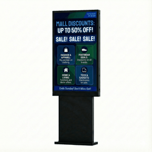Display Exterior 55" 4K - Cristal Anti-reflejo - Android 13 - 4GB+64GB - Outdoor - Barcelona Led-Signage