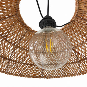 Lámpara colgante de ratán "TULIA" - E27 - Ø50 cm (4)