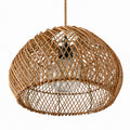 Suspension en rotin « SIENA » avec interrupteur et douille - E27 - Ø40 cm 3