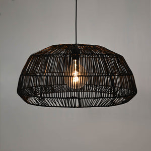 Lámpara colgante de mimbre "ASTRID" - E27 (3)