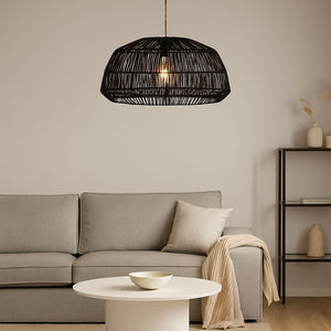 Lámpara colgante de mimbre "ASTRID" - E27 (10)