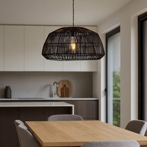 Lámpara colgante de mimbre "ASTRID" - E27 (11)