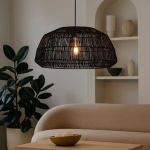 Lámpara colgante de mimbre "ASTRID" - E27 (5)