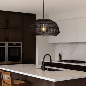 Lámpara colgante de mimbre "ASTRID" - E27 (6)