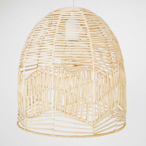 Lámpara colgante de mimbre "NORMA" - Ø35cm - E27 (8)